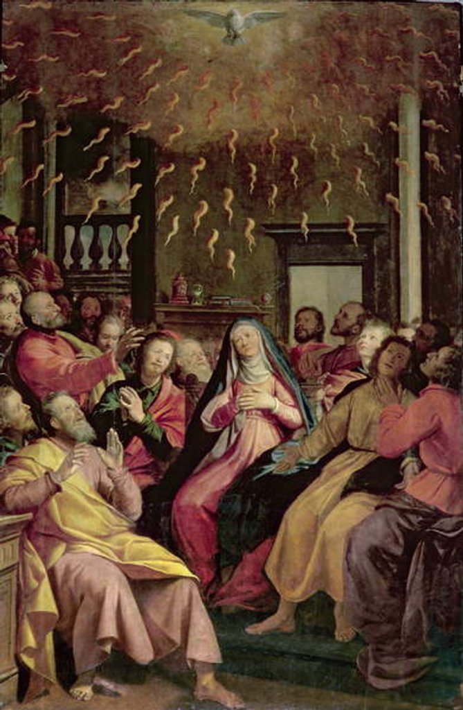 Detail of The Pentecost, c.1598 by Santi di Tito