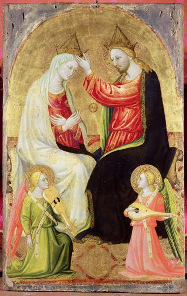 Detail of The Coronation of the Virgin by Bicci di Lorenzo