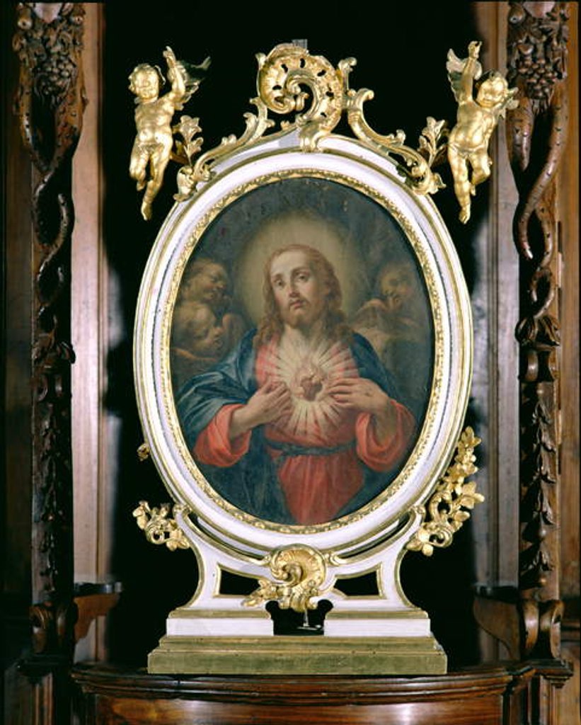 Detail of The Sacred Heart of Christ by Giuseppe Varotti