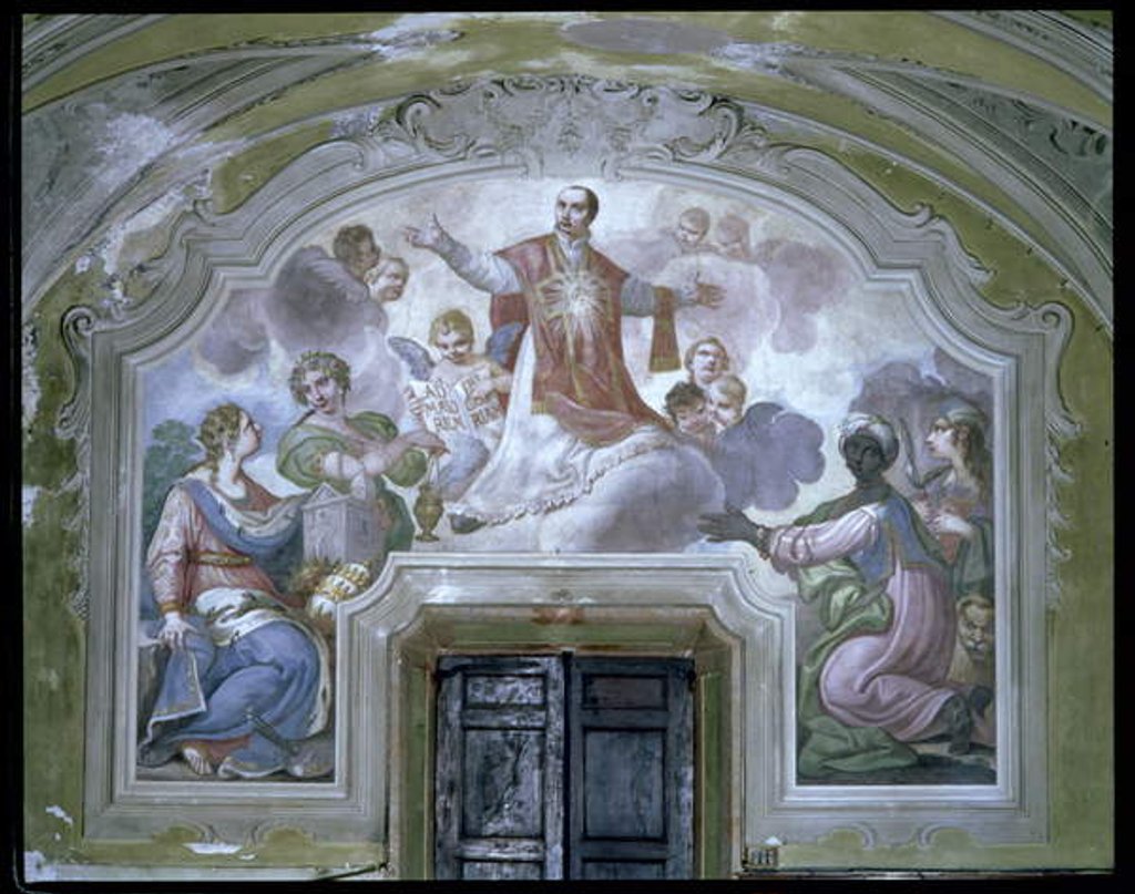 Detail of The Apotheosis of St. Ignatius of Loyola from the Refectory, 1753-54 by Diacinto Fabbroni