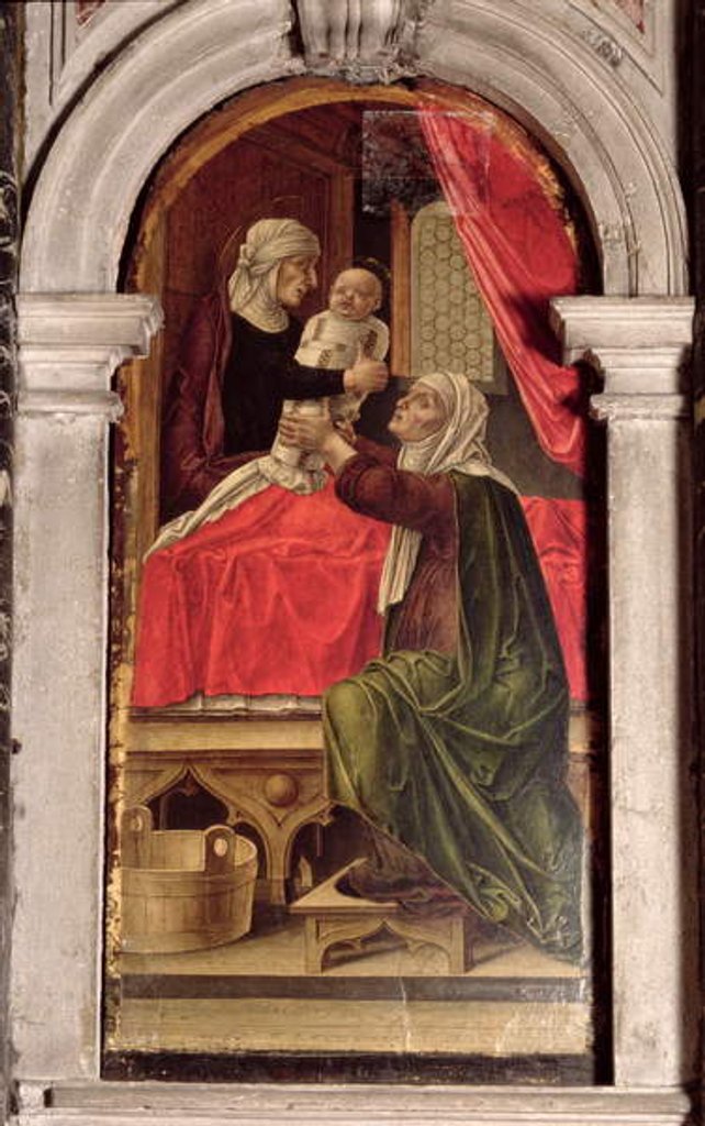 Detail of Triptych of the Madonna of the Misericordia, 1473 by Bartolomeo Vivarini
