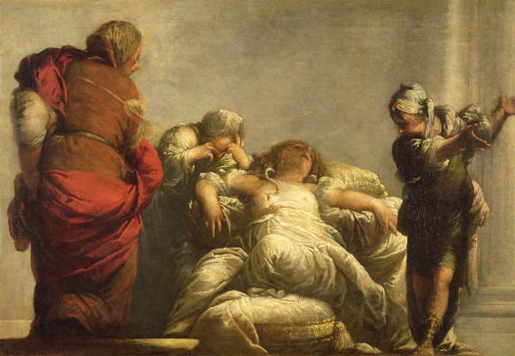 Detail of The Death of Cleopatra by Sebastiano Mazzoni