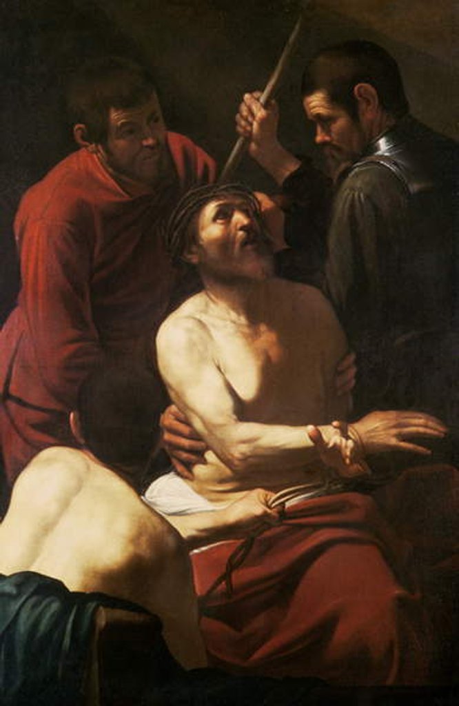 Detail of Christ Crowned by Thorns, c.1602 by Michelangelo Merisi da Caravaggio