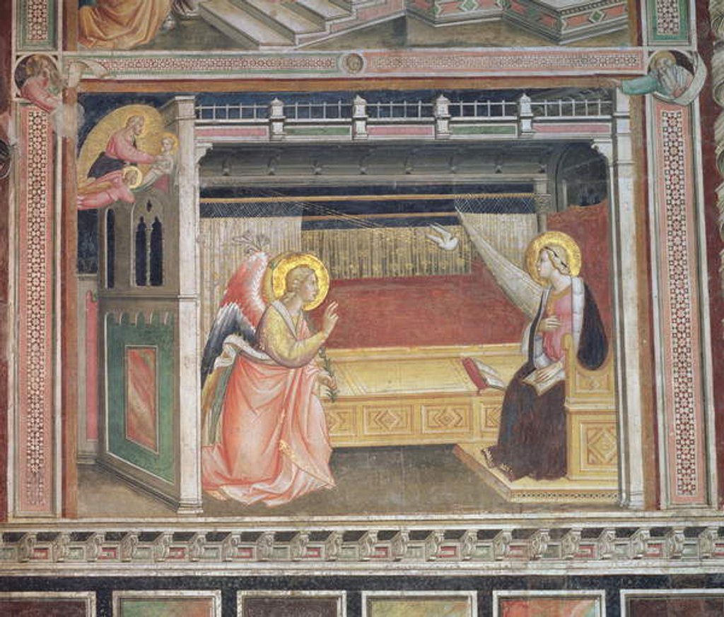 Detail of The Annunciation by Agnolo Gaddi