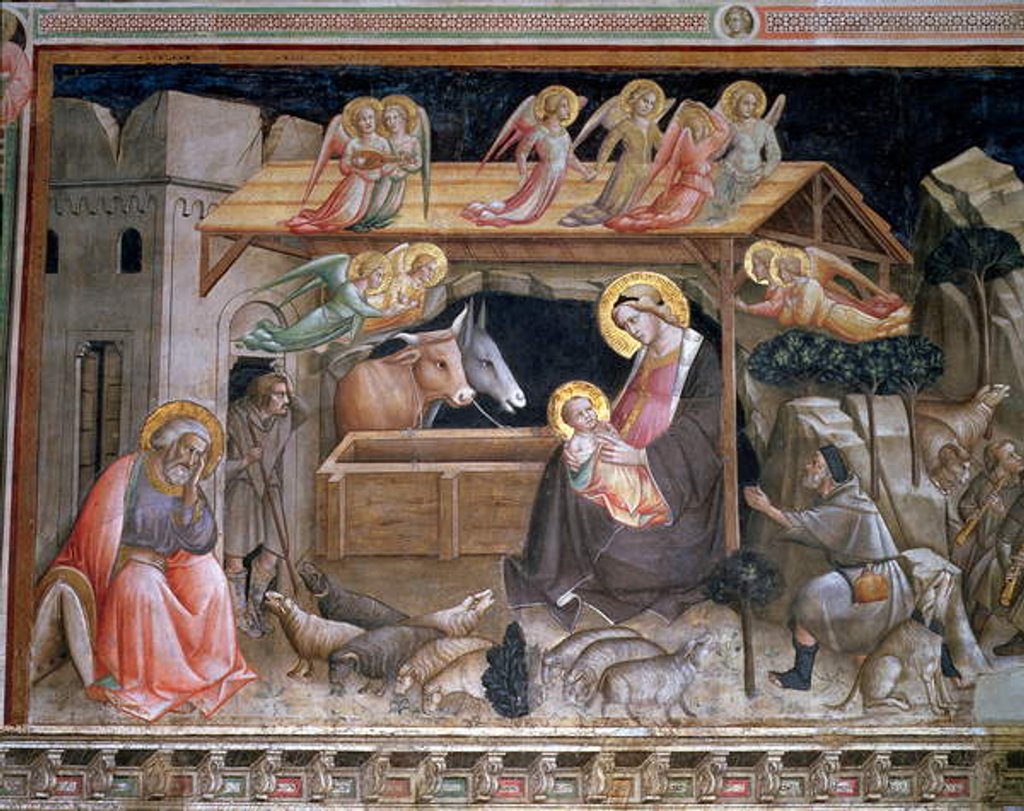Detail of The Nativity by Agnolo Gaddi