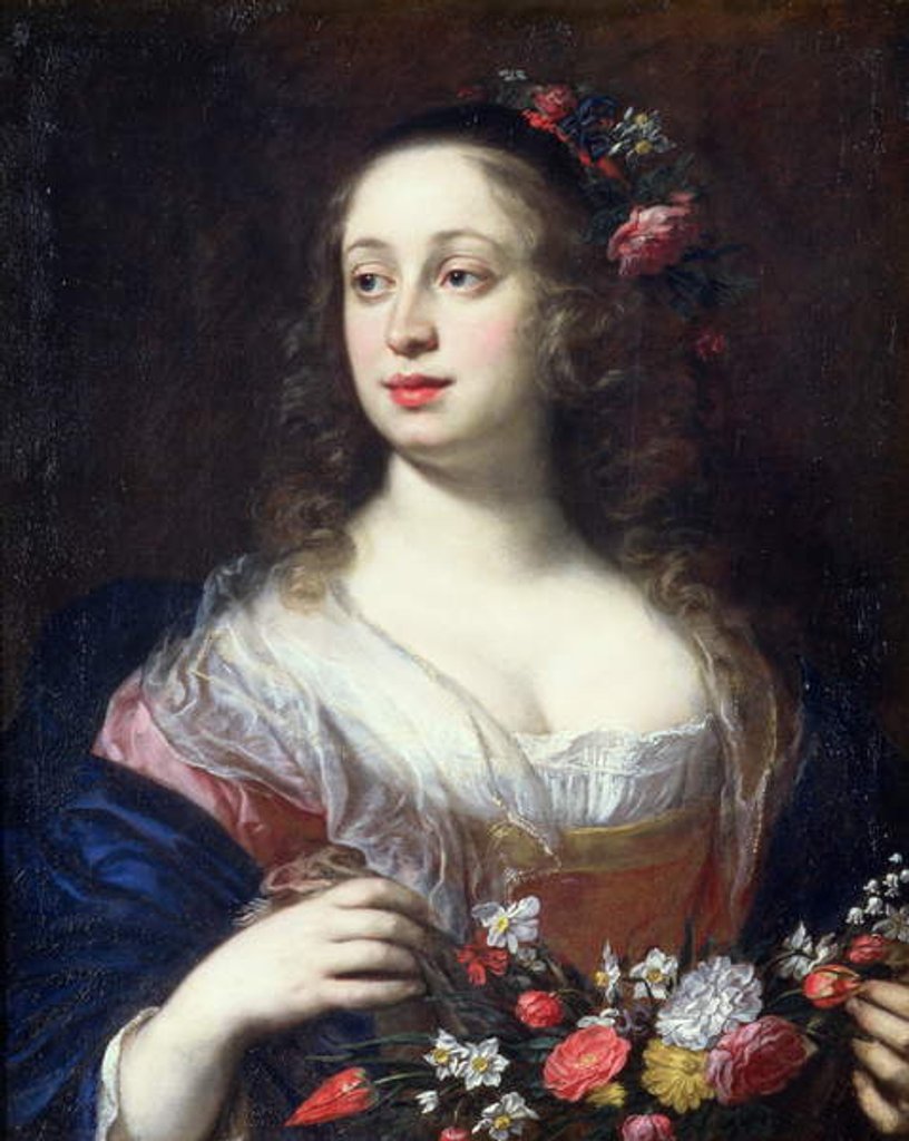 Detail of Portrait of Vittoria della Rovere dressed as Flora, c.1639 by Justus Sustermans