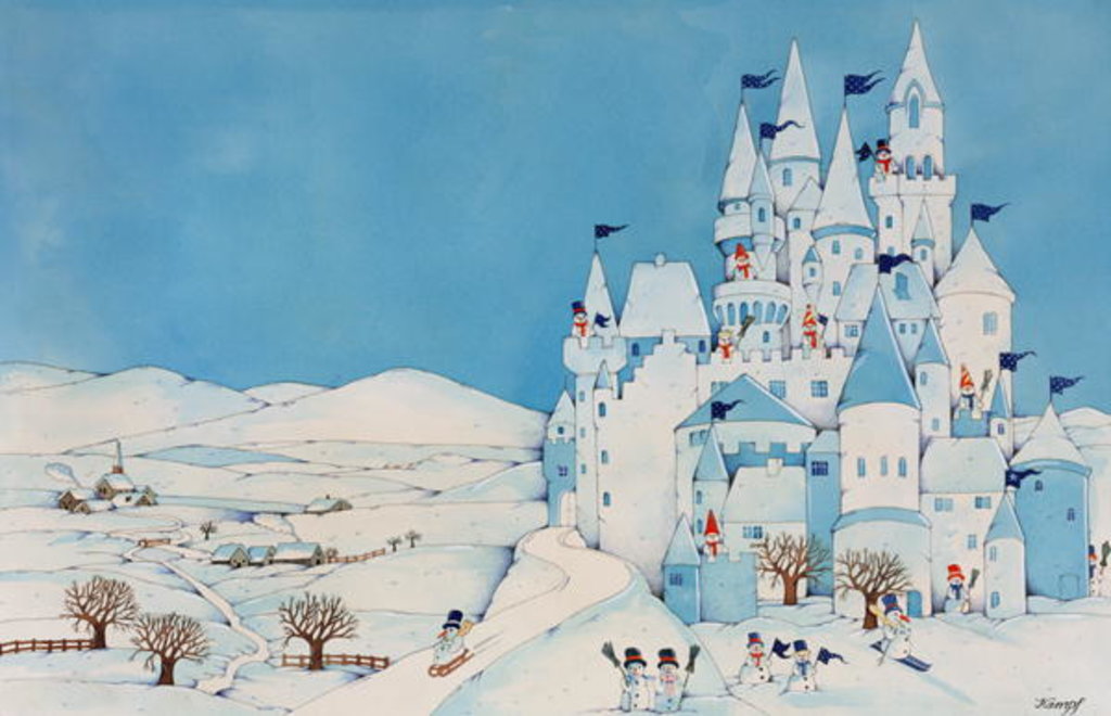 Detail of Snowman Castle, 1997 by Christian Kaempf
