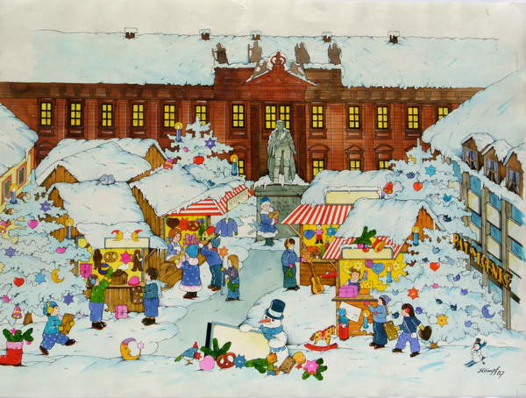 Detail of Christmas Market by Christian Kaempf