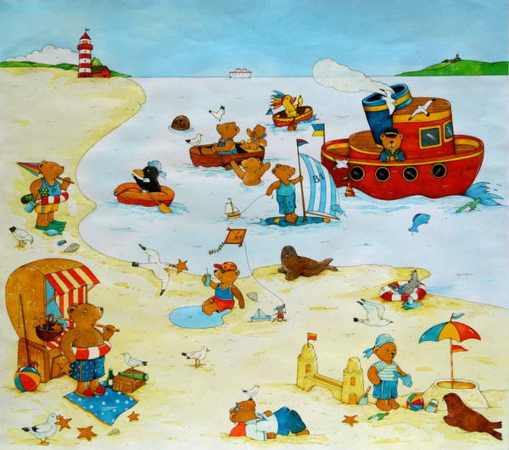 Detail of At The Beach by Christian Kaempf