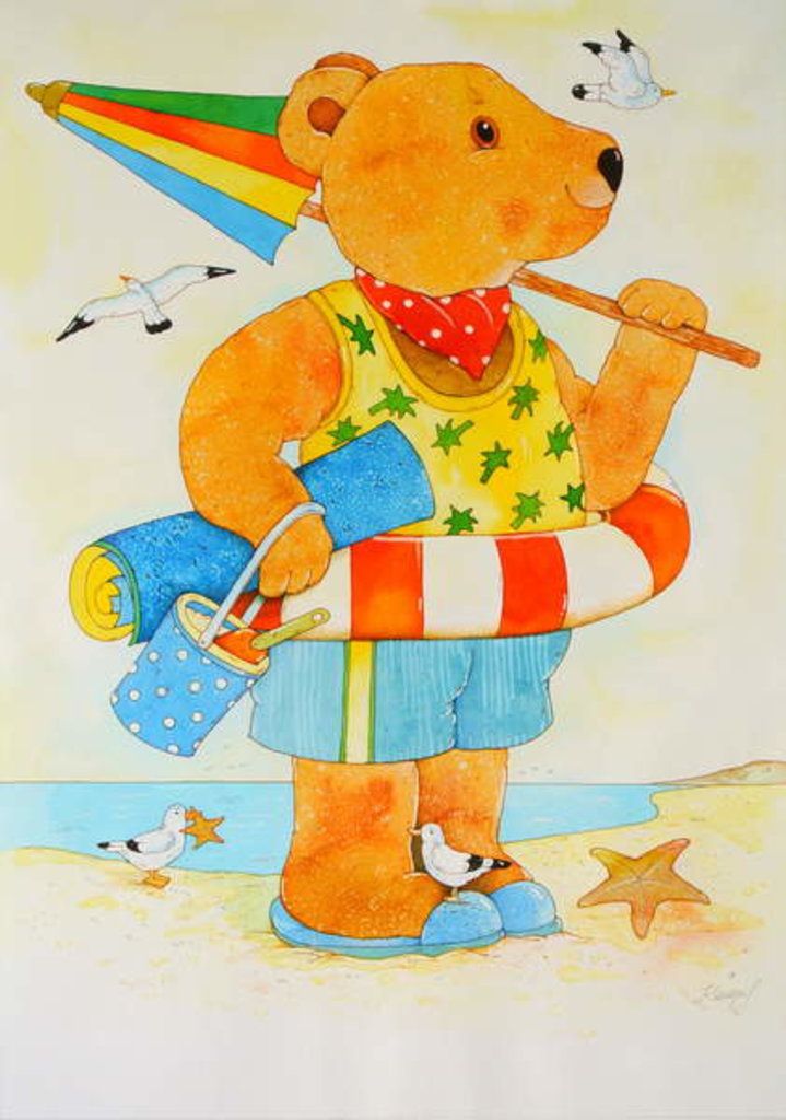 Detail of At the Beach/ Summer by Christian Kaempf