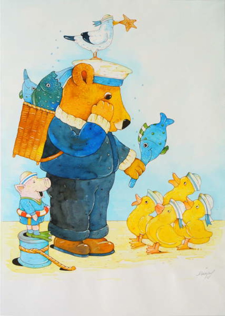 Detail of Fisherman by Christian Kaempf