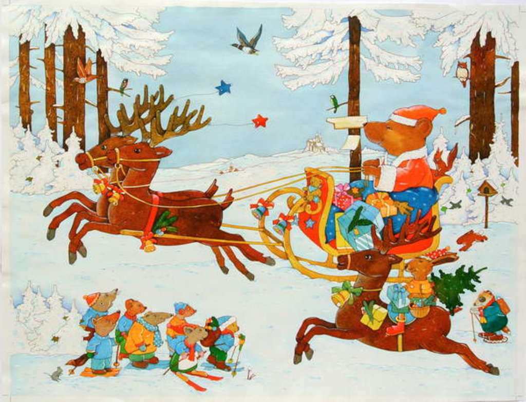 Detail of Christmas Bear, 2011 by Christian Kaempf