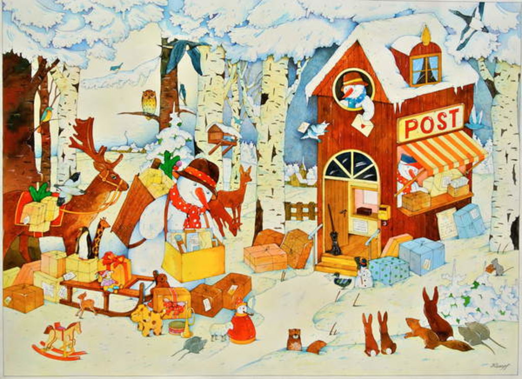 Detail of Postoffice-Christmas, 2001 by Christian Kaempf