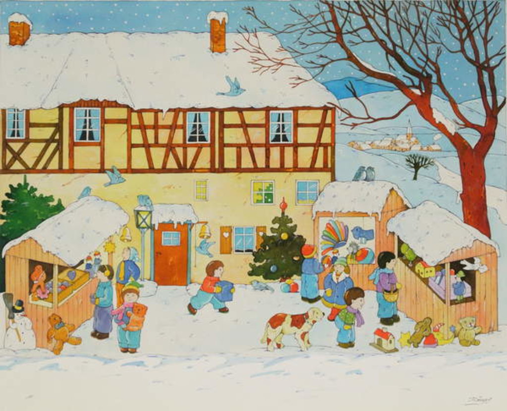 Detail of Christmas Market by Christian Kaempf