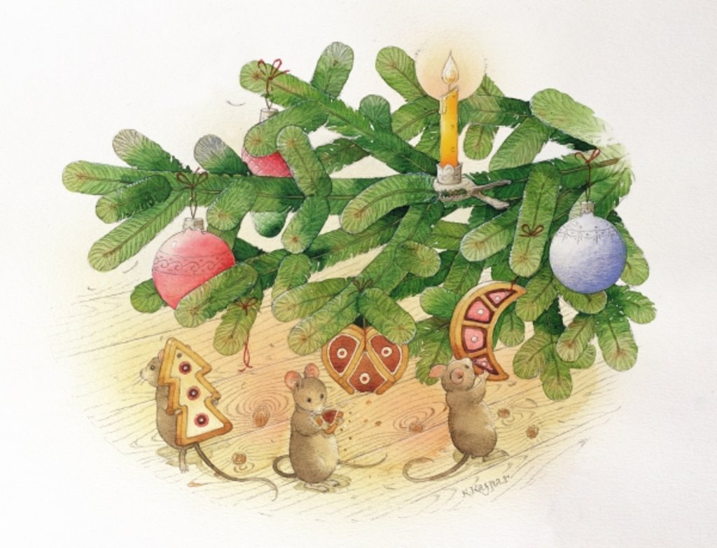 Detail of Christmas Tree and Mice, 1999 by Kestutis Kasparavicius