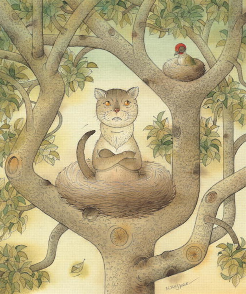 Detail of Flying Cat, 1005 by Kestutis Kasparavicius