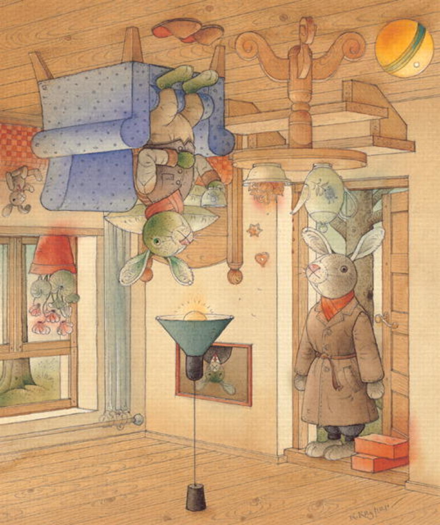 Detail of Two Rabbits, 2005 by Kestutis Kasparavicius