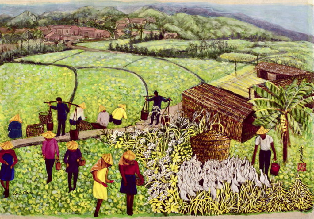 Detail of Pastoral, 1992 by Komi Chen