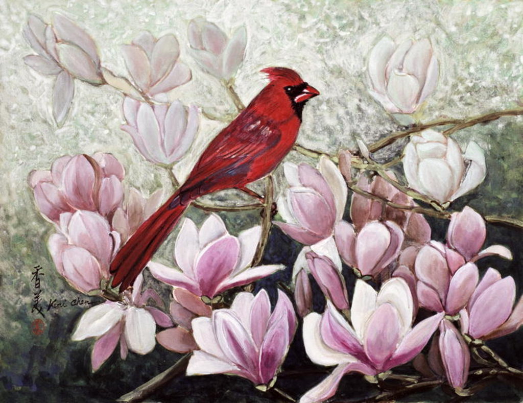Detail of Cardinal, 2001 by Komi Chen