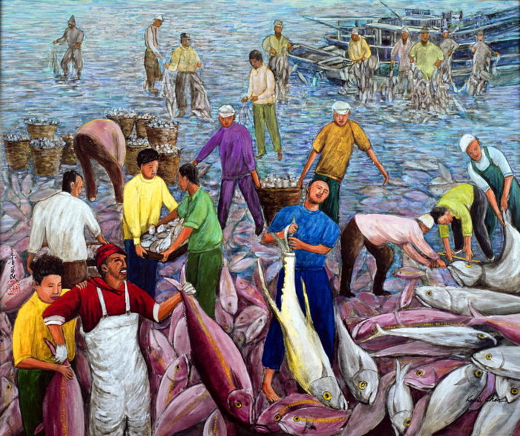 Detail of Bumper Harvest, 1994 by Komi Chen