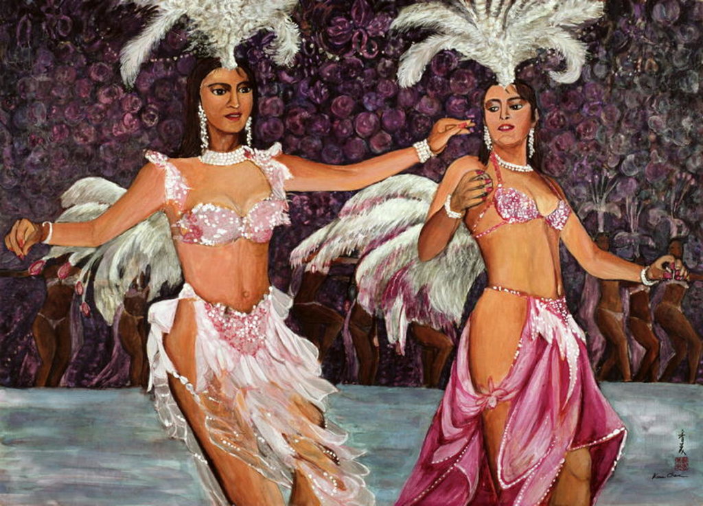 Detail of Belly Dancers, 1987 by Komi Chen