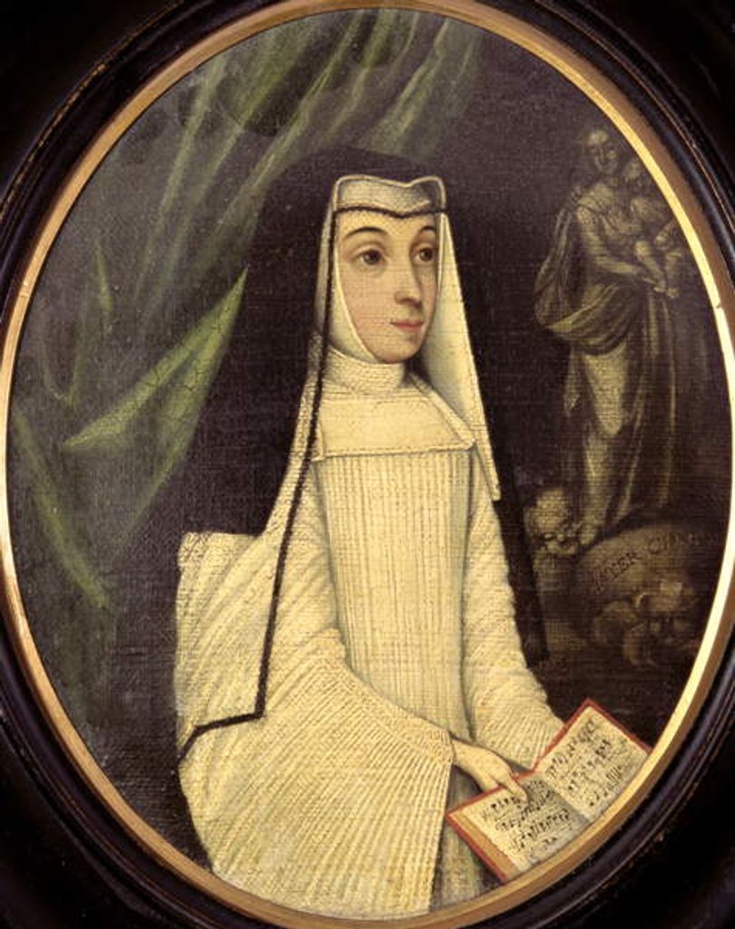 Detail of Mary Barbara Huddleston in the habit of a nun of the order of Augustinian Canonesses at the English Convent in Bruges, c.1727 by Netherlandish School