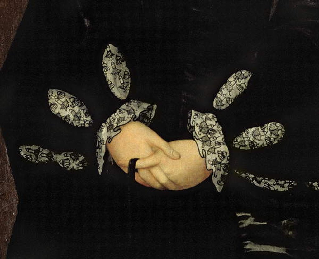 Detail of Blackwork embroidery, c.1546 by Guillaume Scrots