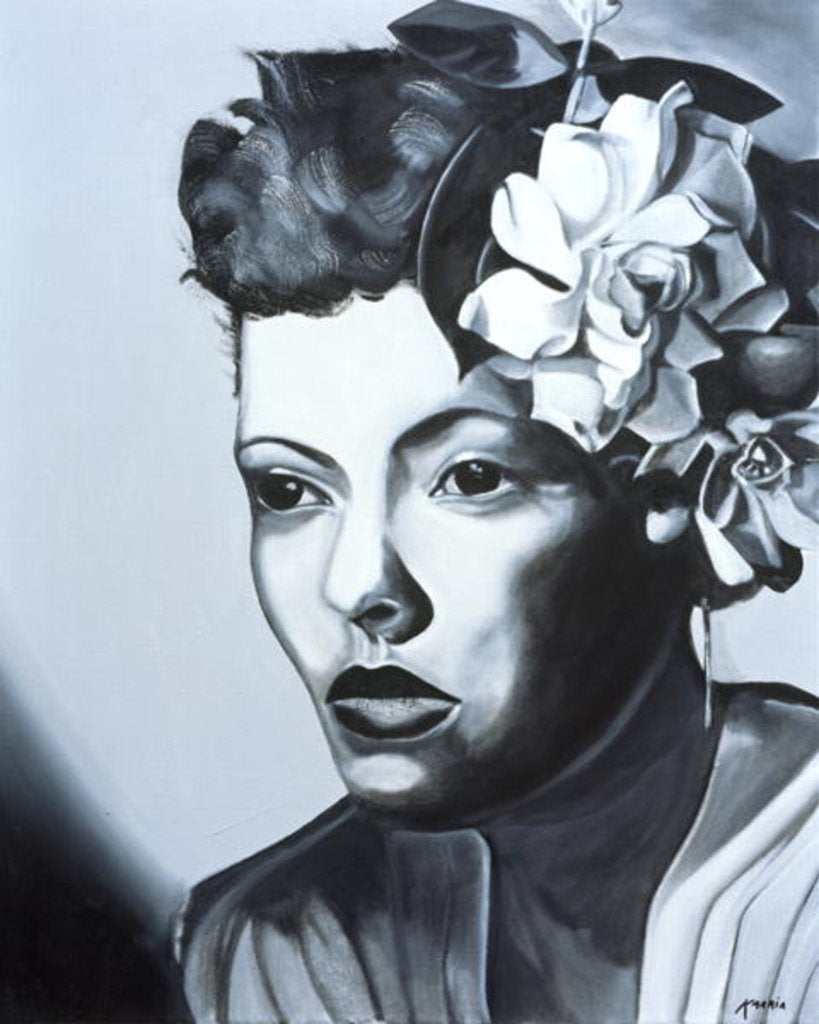 Detail of Billie Holiday by Kaaria Mucherera