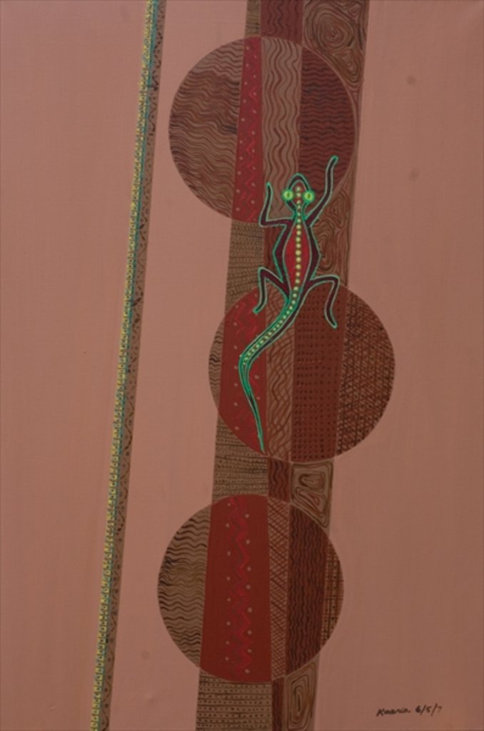 Detail of Aboriginal Lizard, 2007 by Kaaria Mucherera