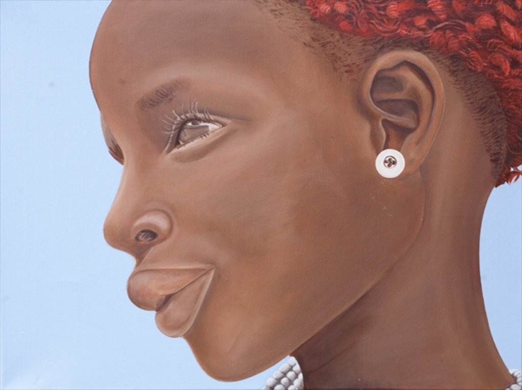 Detail of Brown Introspection, 2007 by Kaaria Mucherera