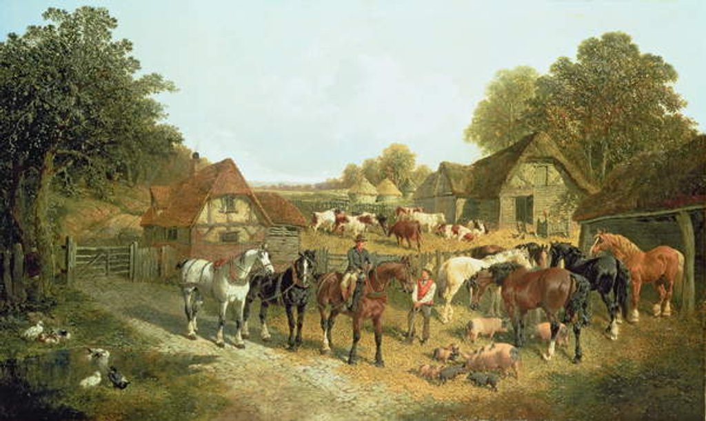 Detail of An English Homestead by John Frederick Herring Snr