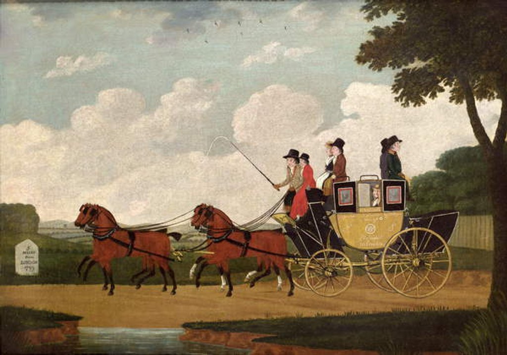 Detail of The Royal Mail Coach, Chelmsford to London, 1799 by John Cordrey