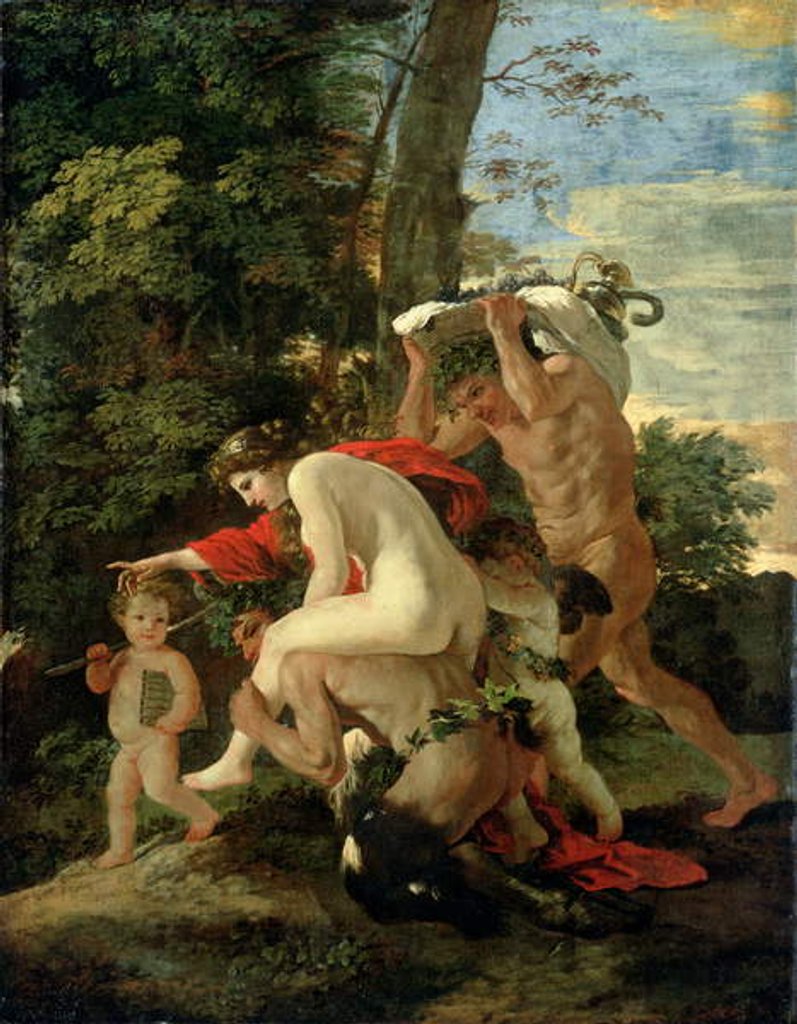 Detail of Bacchanalian Scene, before 1630 by Nicolas Poussin