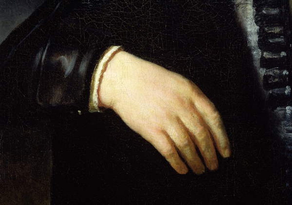 Detail of Full Length Portrait of a Standing Man, 1639 by Rembrandt Harmensz. van Rijn