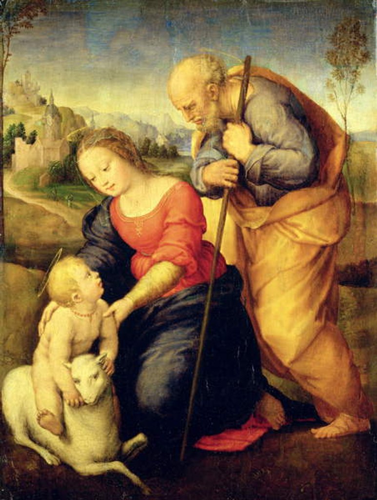 Detail of The Holy Family with the Lamb, 1507 by Raphael