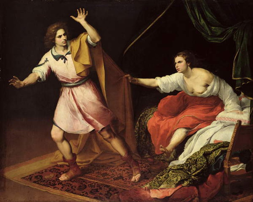 Detail of Joseph and Potiphar's Wife, 1645-48 by Bartolome Esteban Murillo