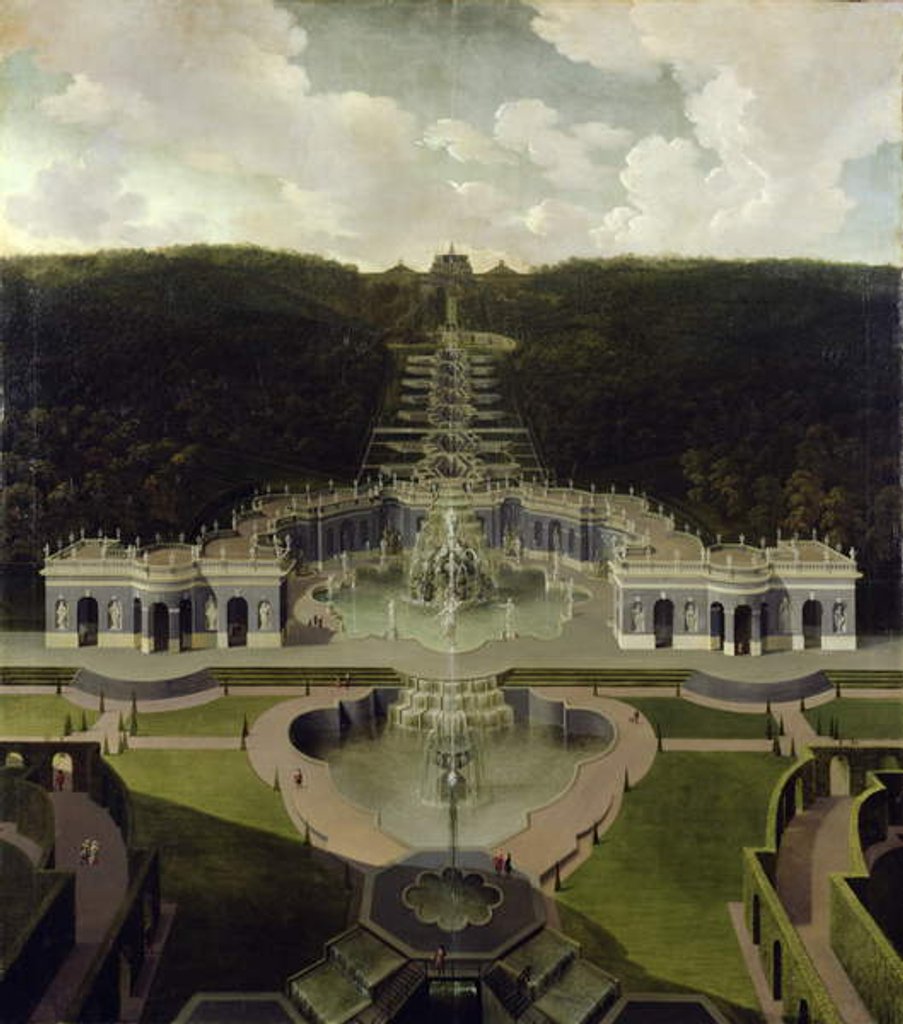Detail of View from the Grotto with Fountains from the Cascades to the Octagon, after 1716 by Jan van Nickelen