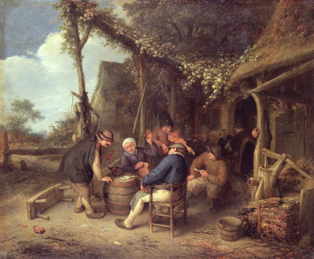 Detail of After Work in the Country, 1659 by Adriaen Jansz. van Ostade