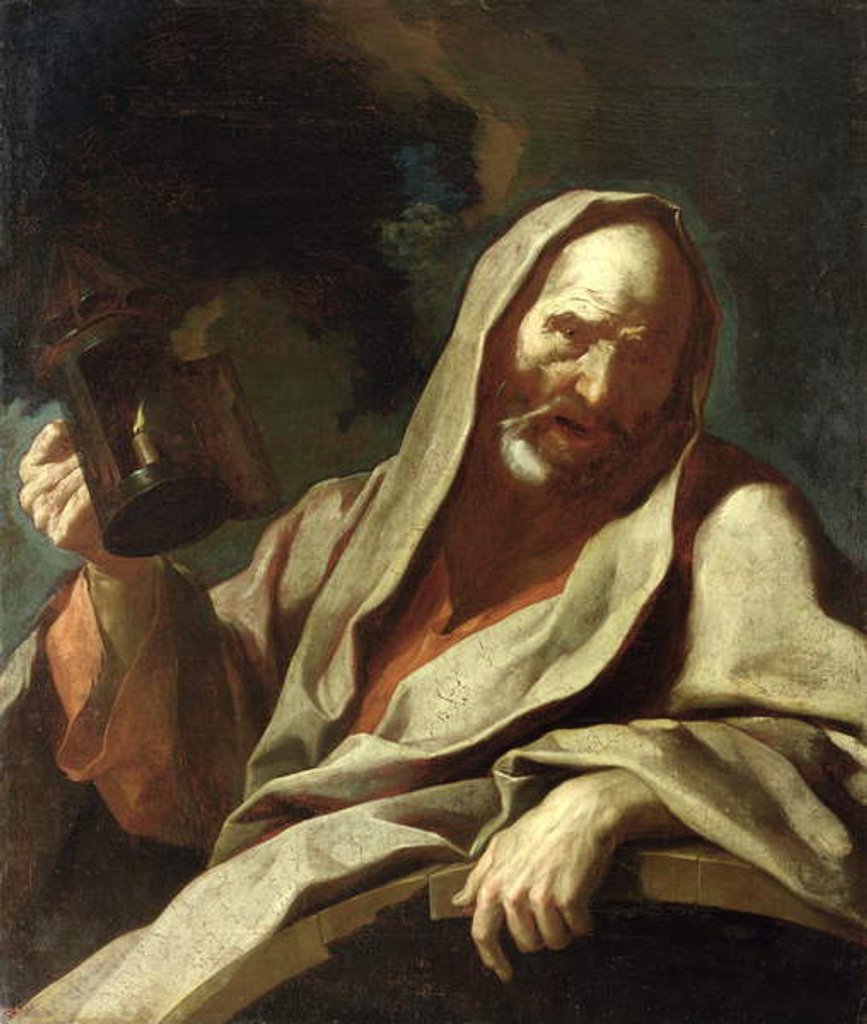 Detail of Diogenes with his Lantern, c.1720-40 by Giuseppe Antonio Petrini