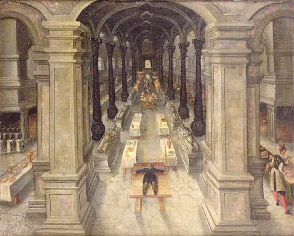 Detail of An Occult Funeral Meal in a Church, 1608 by Wendel Dockler or Doechler