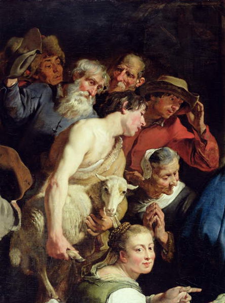 Detail of The Adoration of the Shepherds, after 1628 by Jan Cossiers