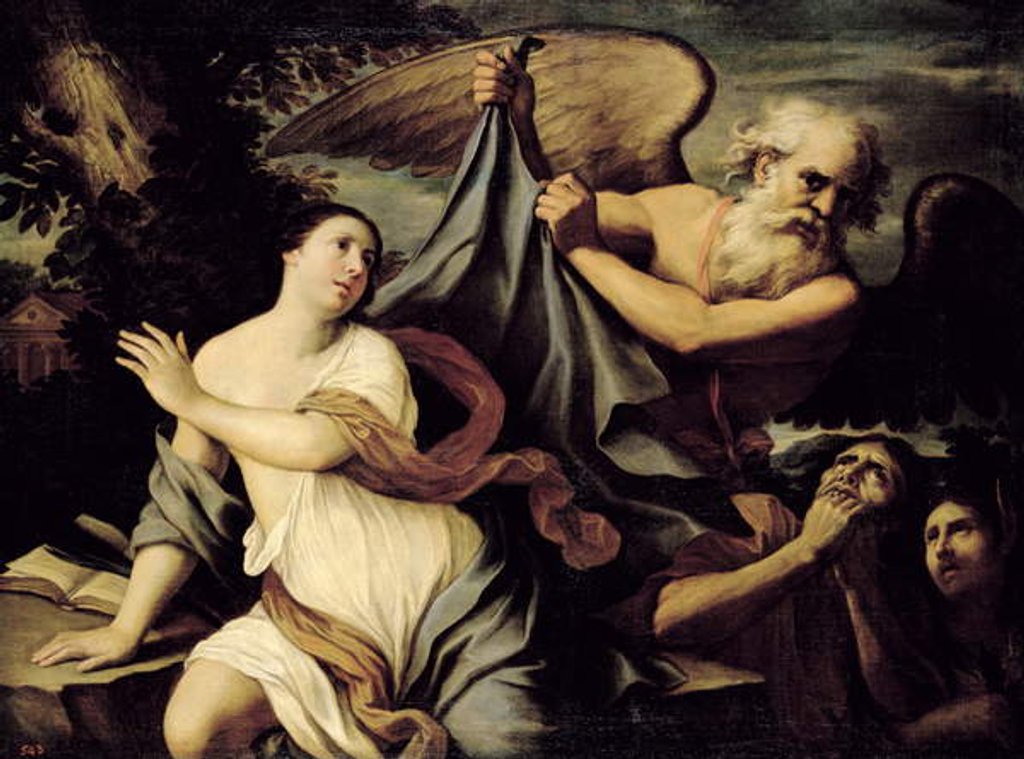 Detail of Time Reveals Truth by Giovanni Domenico Cerrini