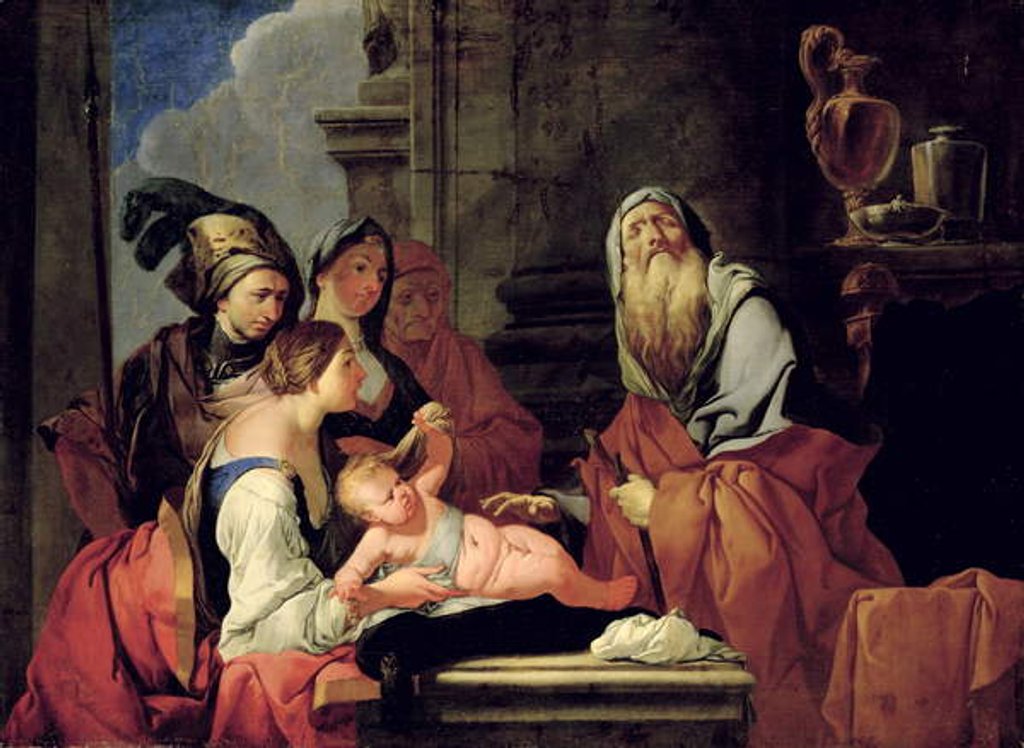 Detail of The Blind Prophet Tiresias with the Baby Narcissus, after 1666 by Giulio Carpioni