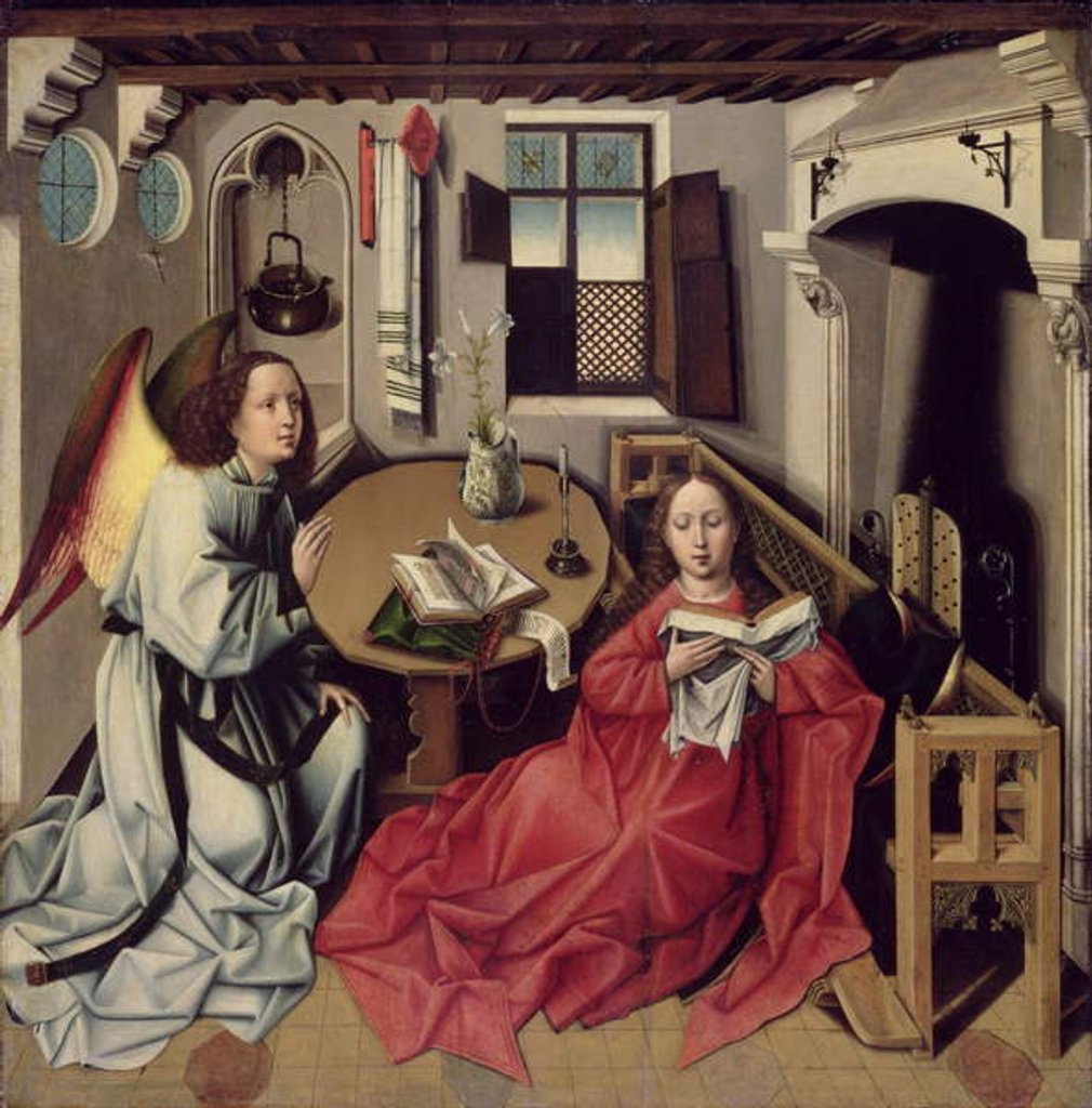 Detail of The Annunciation, after 1500 by (1375/8-1444) (after) Master of Flemalle