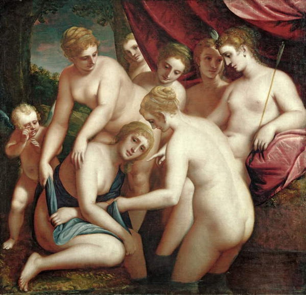 Detail of Diana Discovering the Pregnancy of Callisto, 1570 by Luca Cambiaso