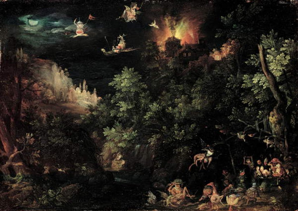 Detail of The Temptation of St. Anthony, 1595 by Jan the Elder Brueghel