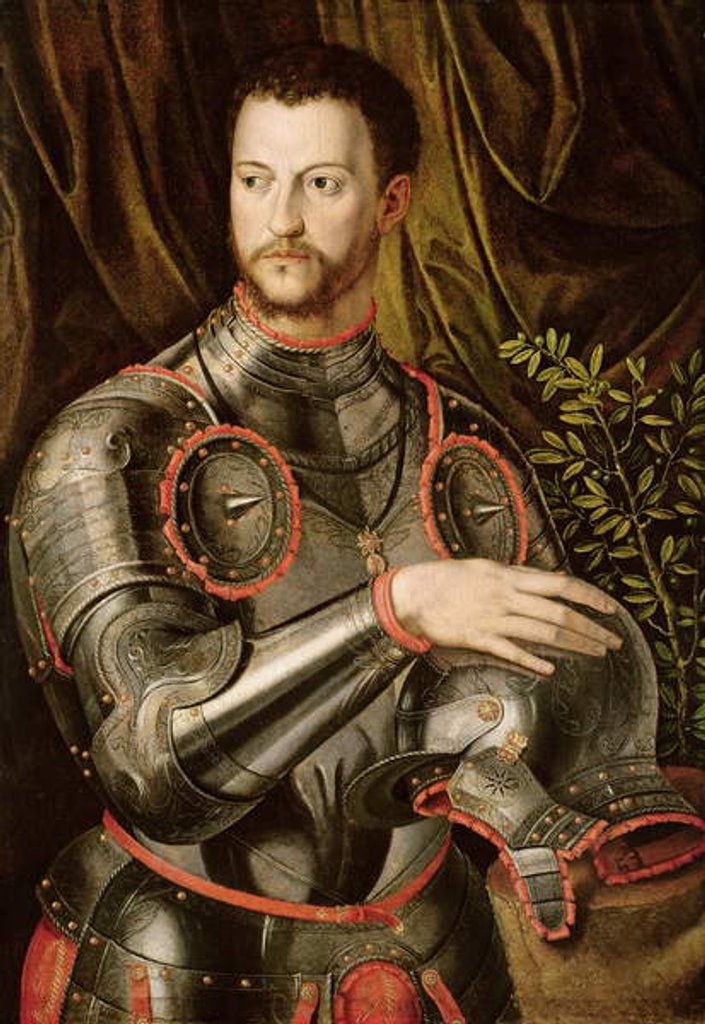 Detail of Portrait of Cosimo I, Grand Duke of Tuscany, c.1550 by Agnolo Bronzino