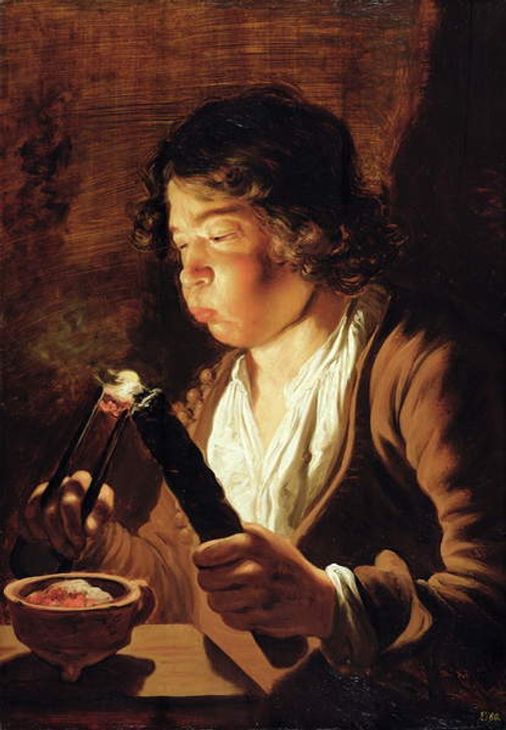 Detail of Fire and Childhood: Boy with Fire Tongs and Torch, 1623-25 by Jan the Elder Lievens