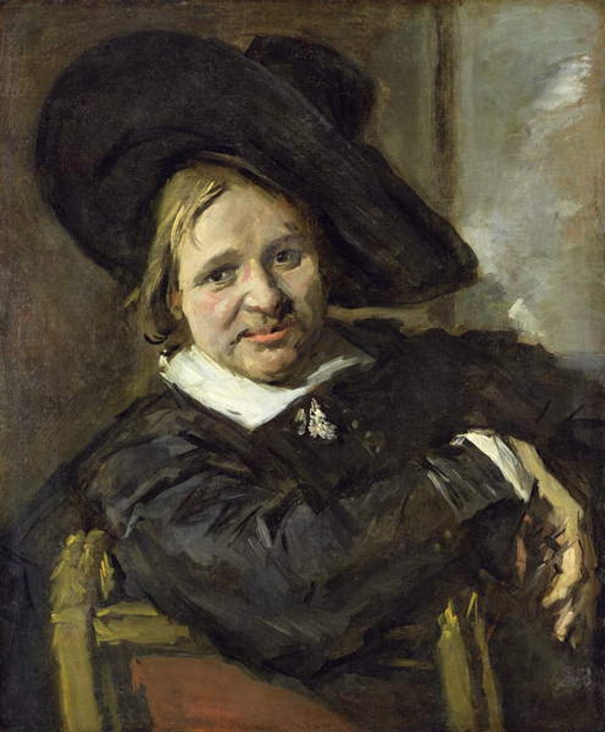 Detail of The Man with the Slouch Hat, after 1660 by Frans Hals