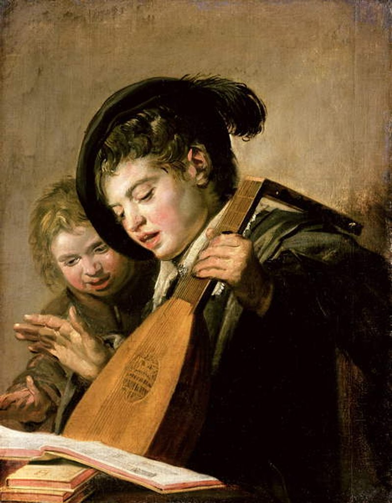 Detail of The Singing Boys, 1623-27 by Frans Hals